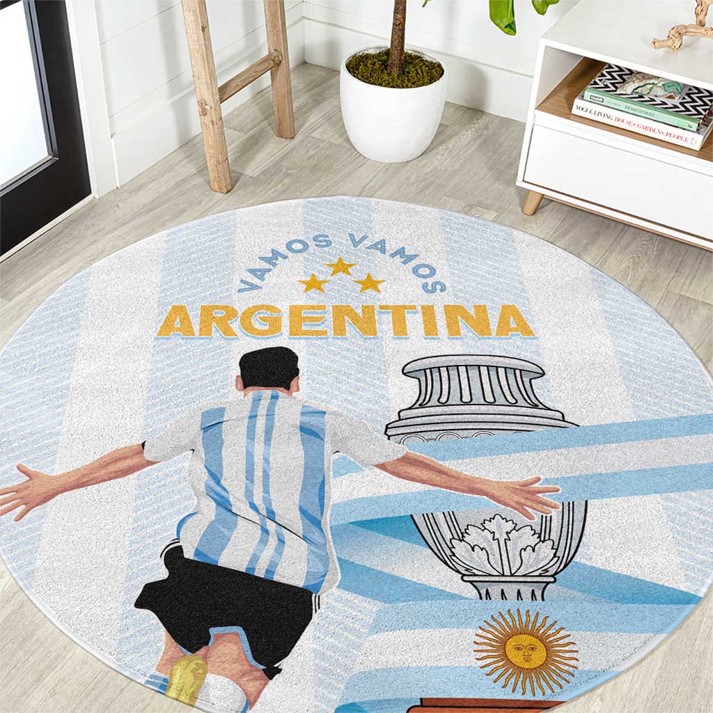 Argentina Campeones Round Carpet Vamos Vamos Albiceleste