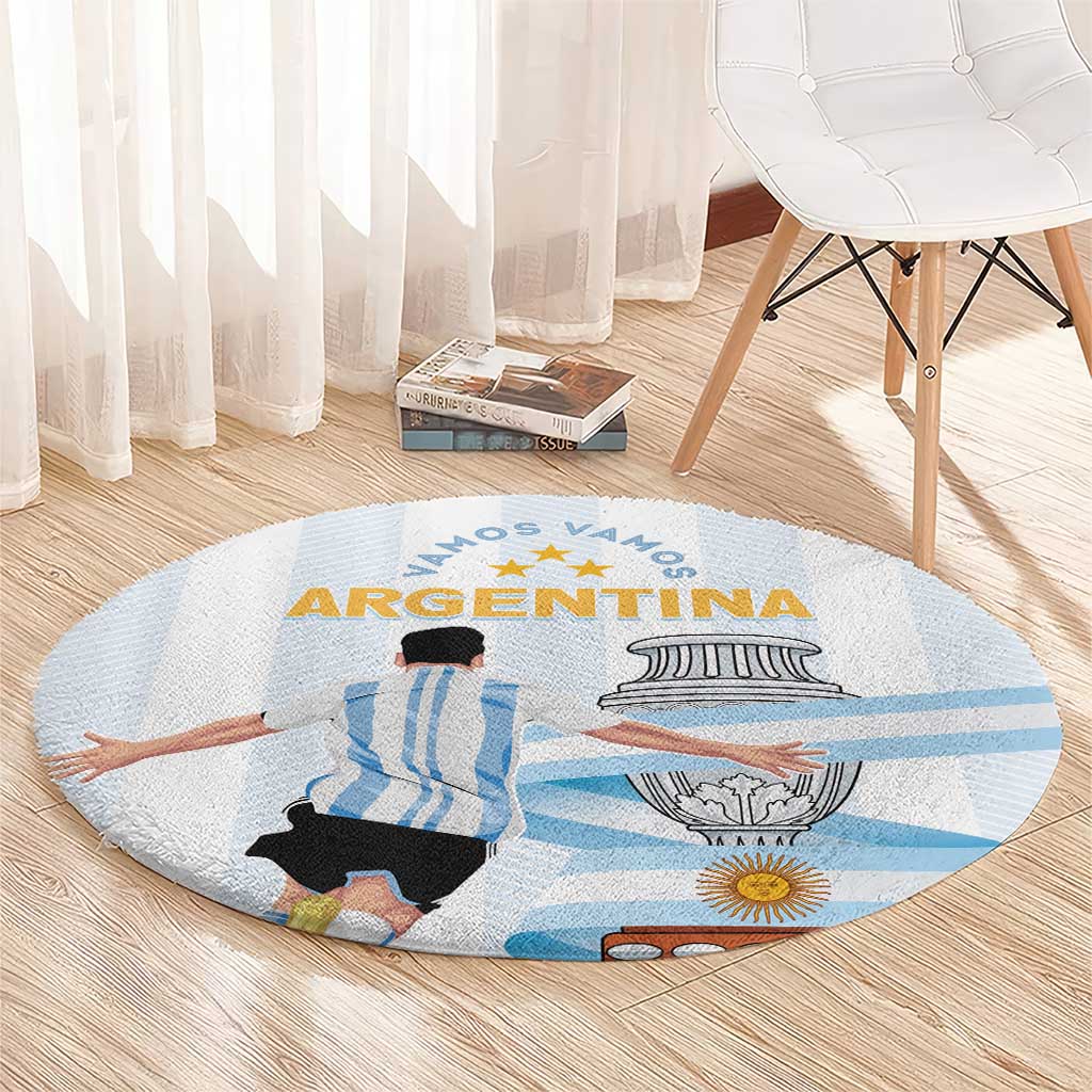 Argentina Campeones Round Carpet Vamos Vamos Albiceleste