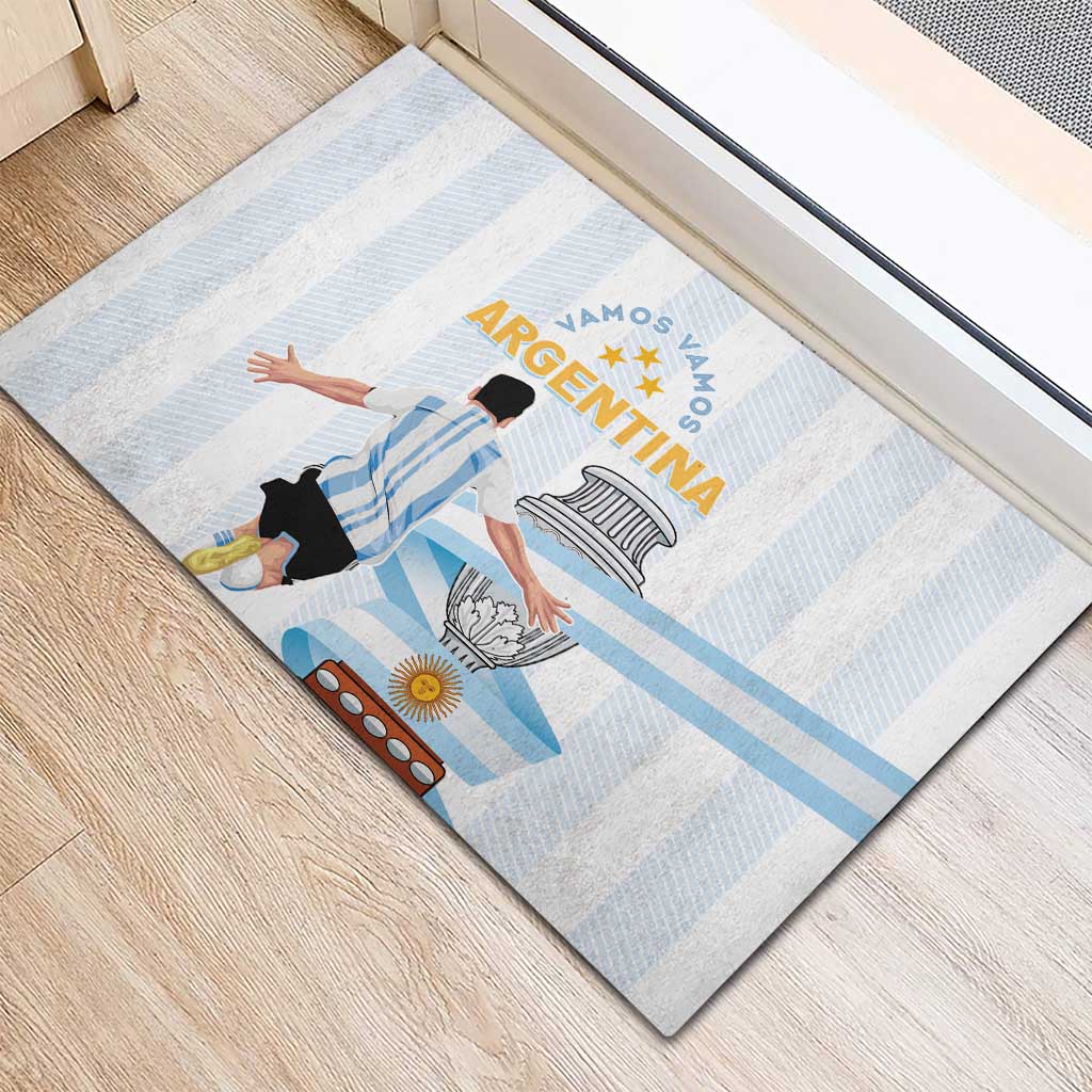 Argentina Campeones Rubber Doormat Vamos Vamos Albiceleste - Wonder Print Shop