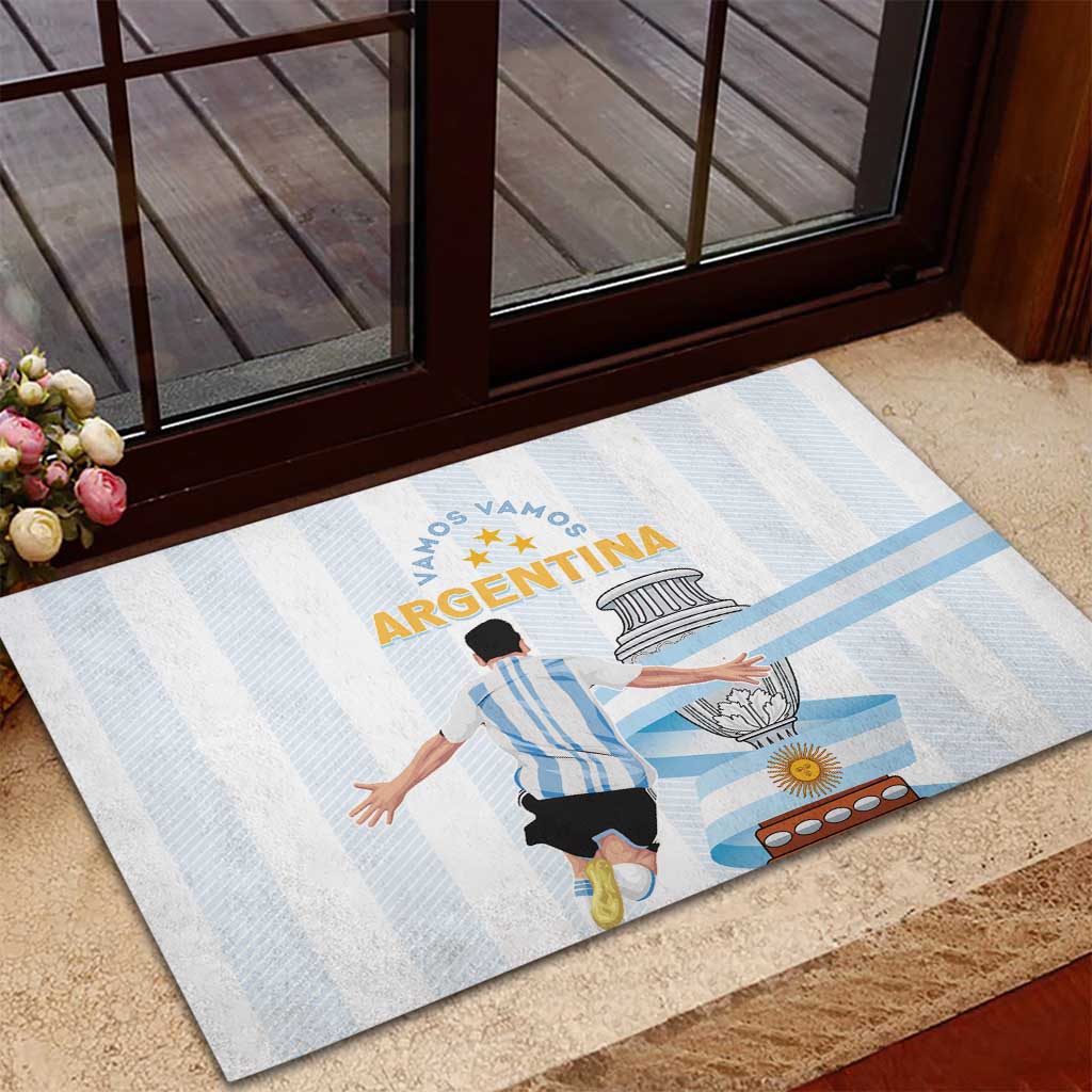 Argentina Campeones Rubber Doormat Vamos Vamos Albiceleste - Wonder Print Shop
