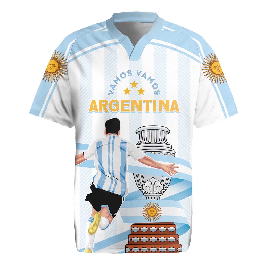 Argentina Campeones Custom Rugby Jersey Vamos Vamos Albiceleste - Wonder Print Shop