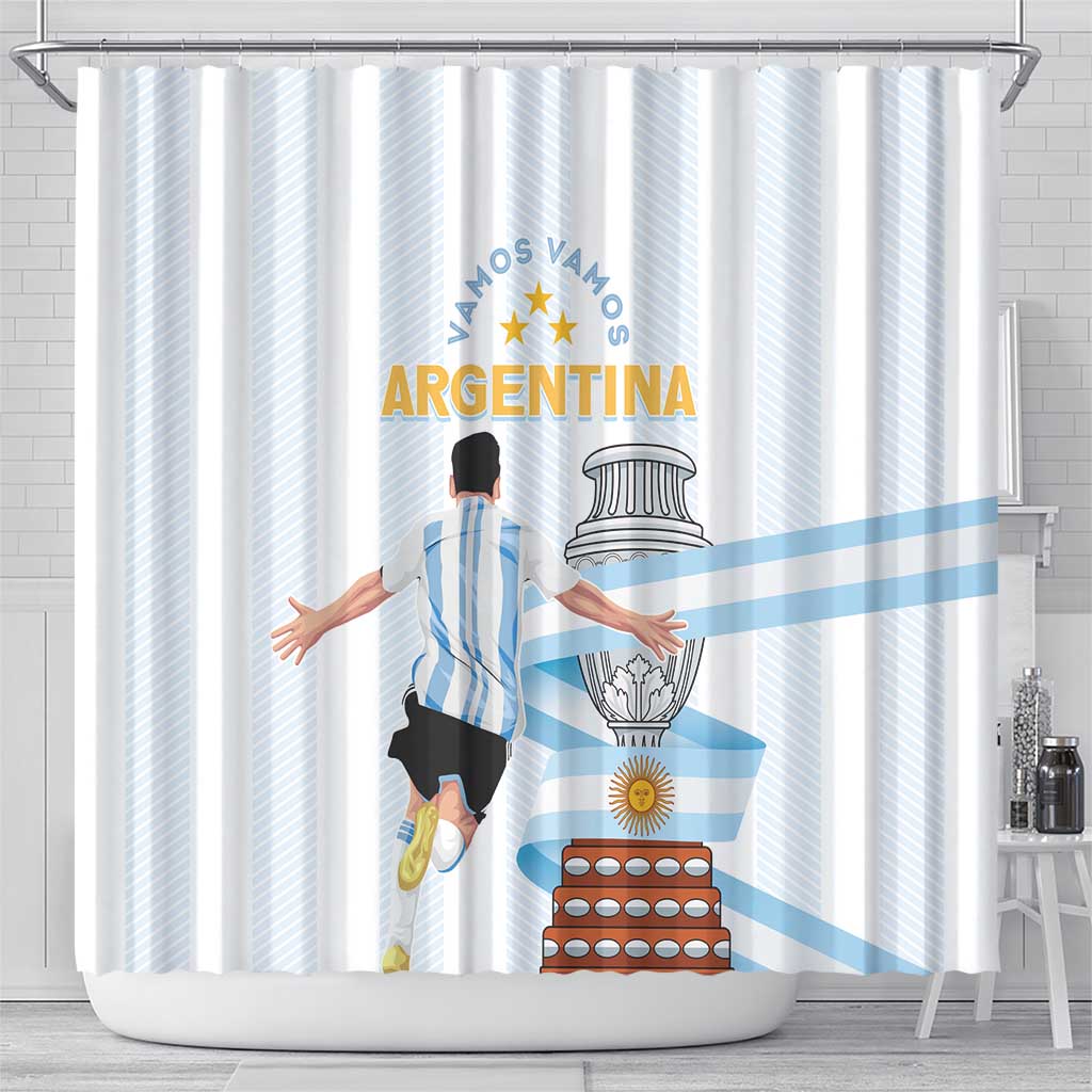 Argentina Campeones Shower Curtain Vamos Vamos Albiceleste