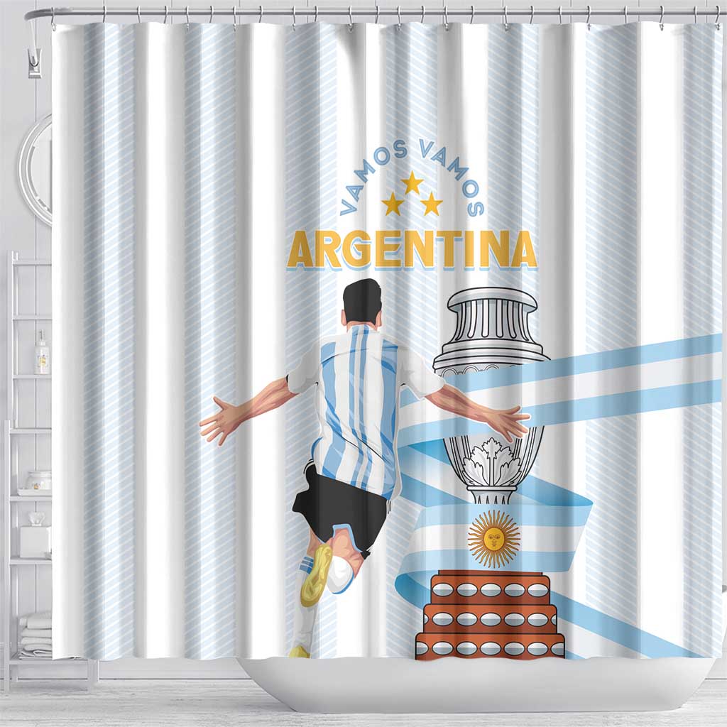 Argentina Campeones Shower Curtain Vamos Vamos Albiceleste