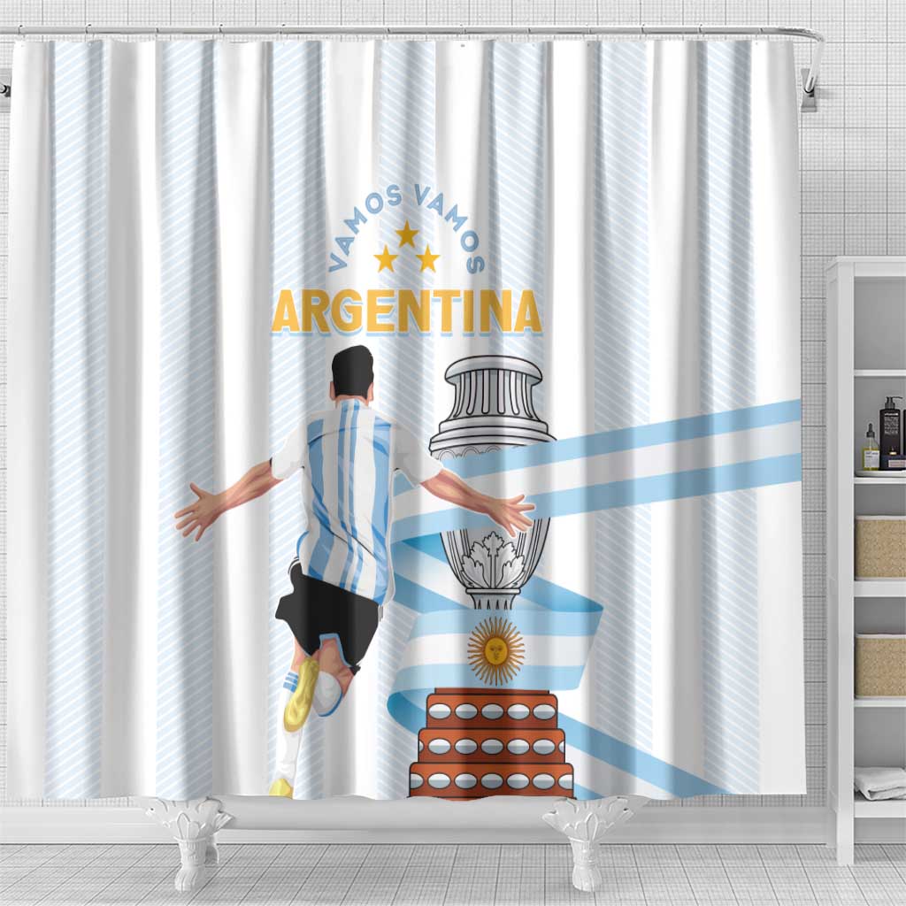 Argentina Campeones Shower Curtain Vamos Vamos Albiceleste