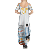 Argentina Campeones Custom Summer Maxi Dress Vamos Vamos Albiceleste - Wonder Print Shop