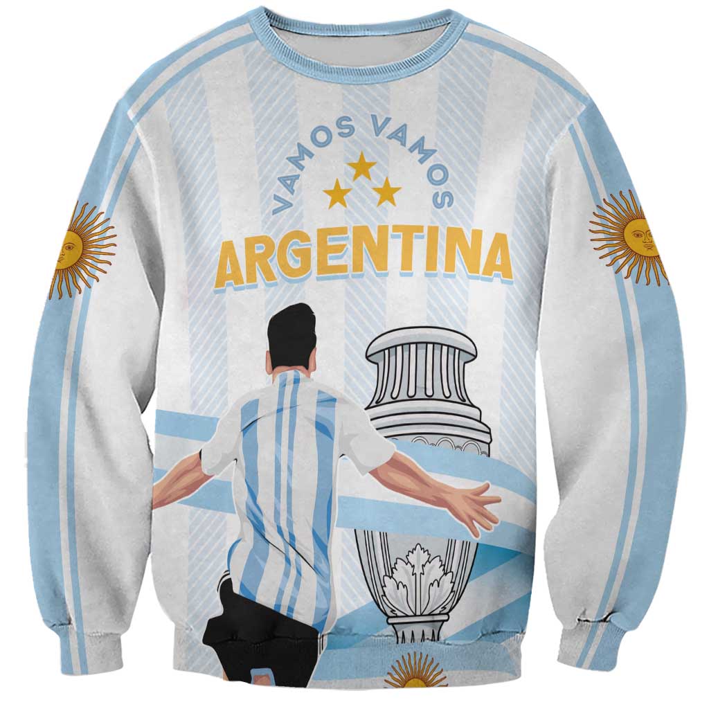 Argentina Campeones Custom Sweatshirt Vamos Vamos Albiceleste - Wonder Print Shop