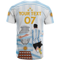 Argentina Campeones Custom T Shirt Vamos Vamos Albiceleste - Wonder Print Shop