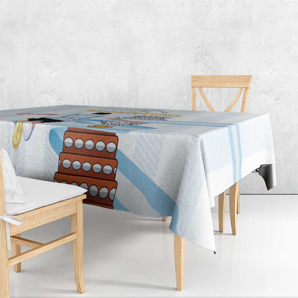 Argentina Campeones Tablecloth Vamos Vamos Albiceleste - Wonder Print Shop