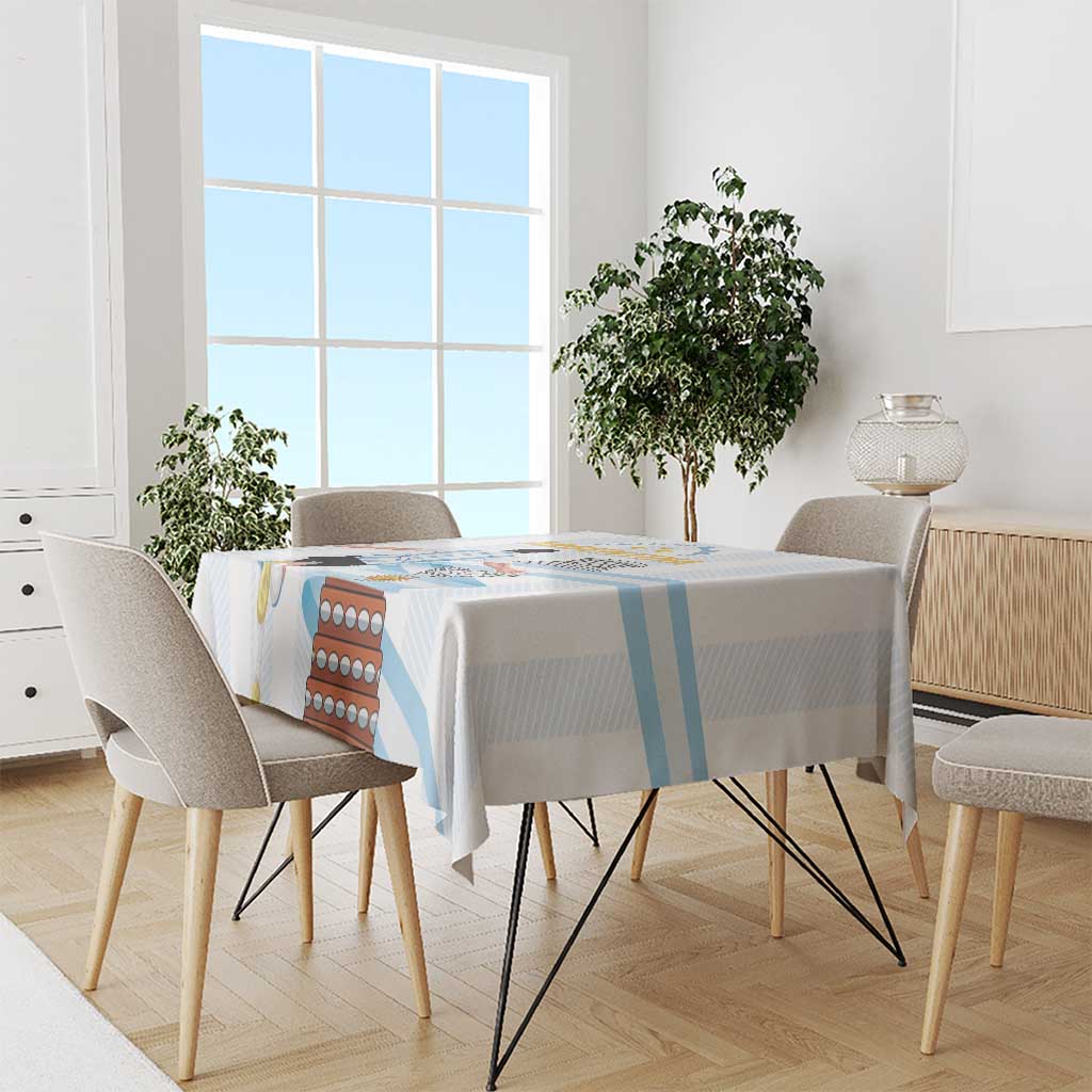 Argentina Campeones Tablecloth Vamos Vamos Albiceleste - Wonder Print Shop