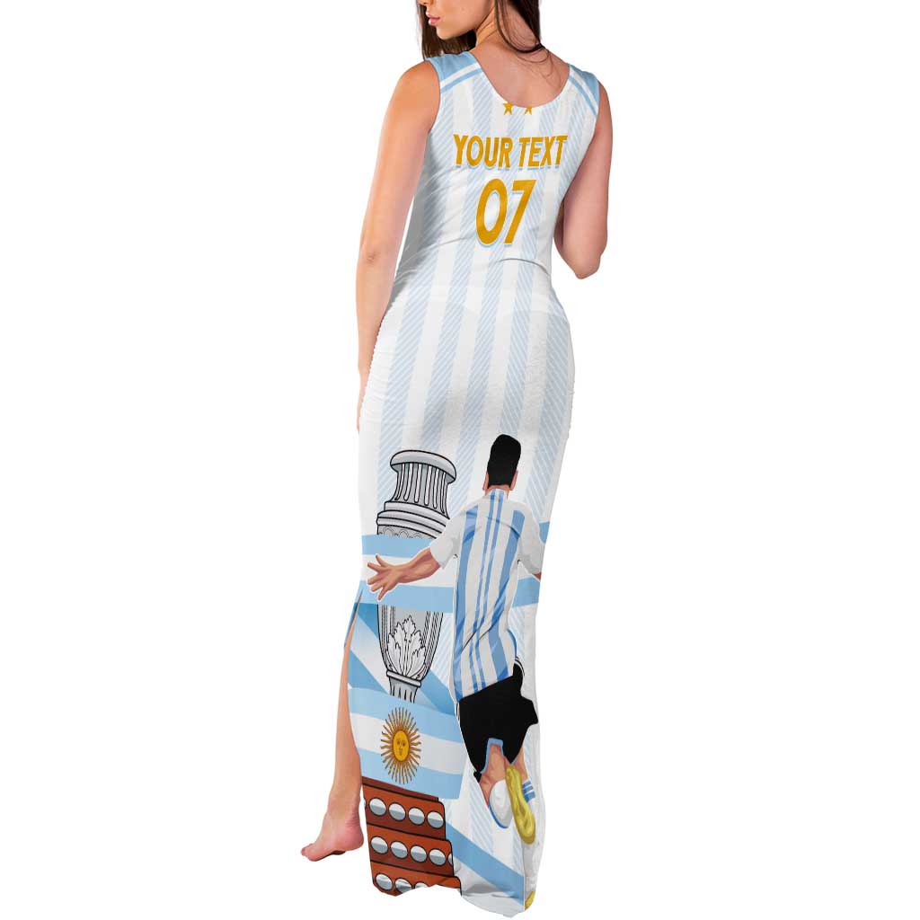 Argentina Campeones Custom Tank Maxi Dress Vamos Vamos Albiceleste - Wonder Print Shop