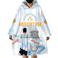 Argentina Campeones Custom Wearable Blanket Hoodie Vamos Vamos Albiceleste - Wonder Print Shop