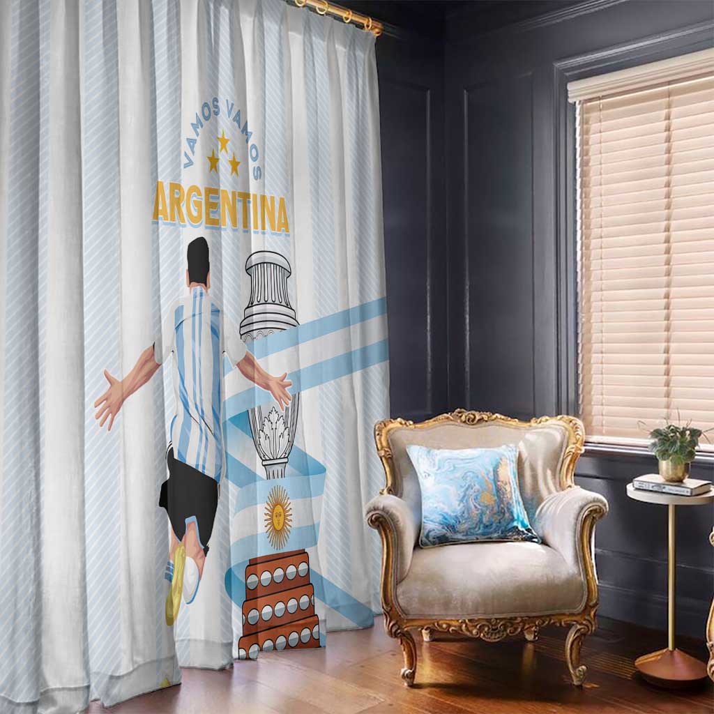Argentina Campeones Window Curtain Vamos Vamos Albiceleste - Wonder Print Shop