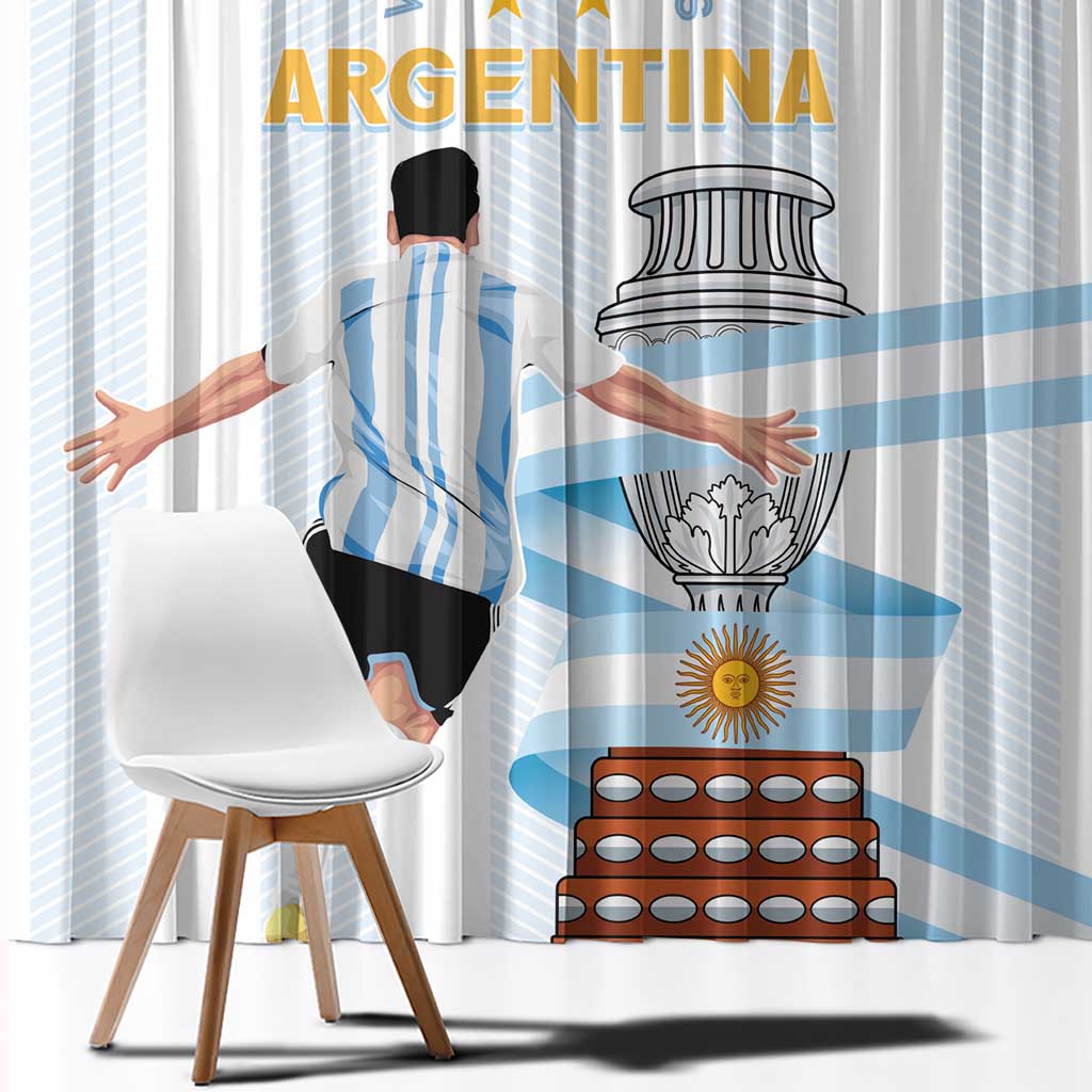 Argentina Campeones Window Curtain Vamos Vamos Albiceleste - Wonder Print Shop