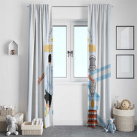 Argentina Campeones Window Curtain Vamos Vamos Albiceleste - Wonder Print Shop