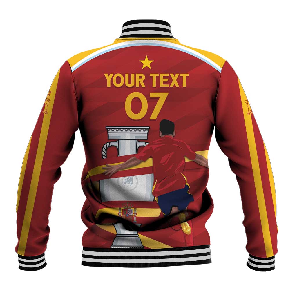 Spain Campeones Custom Baseball Jacket Reyes de Europa LT7 - Wonder Print Shop