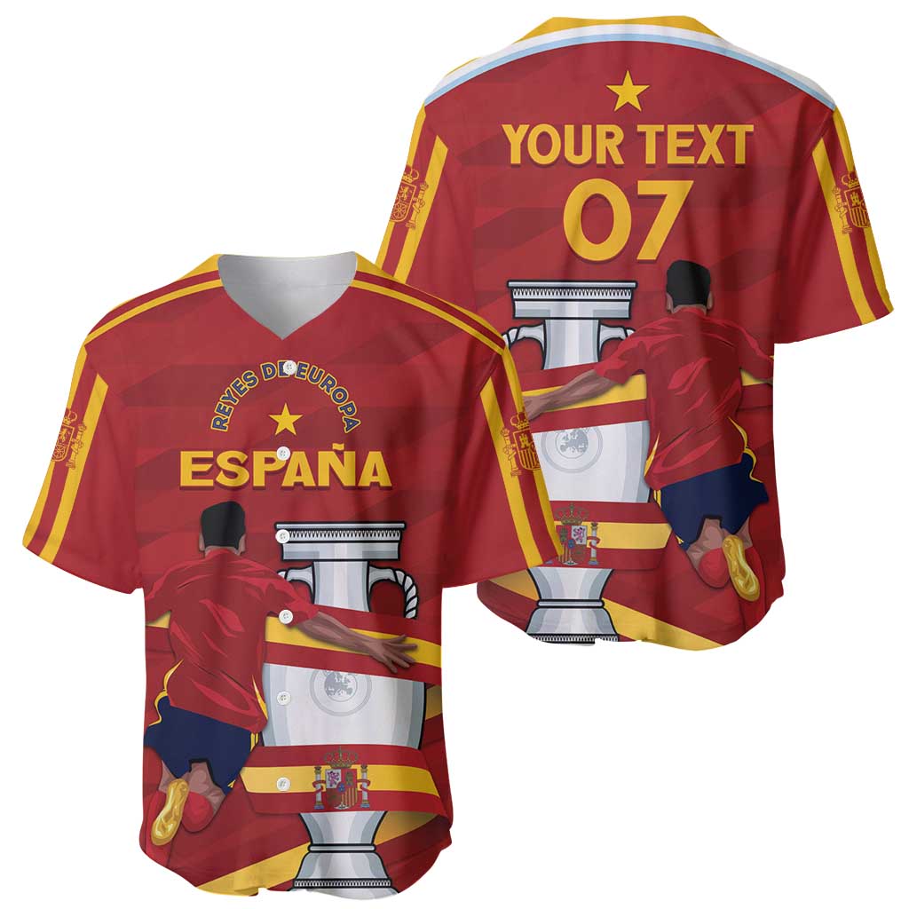 Spain Campeones Custom Baseball Jersey Reyes de Europa LT7 - Wonder Print Shop