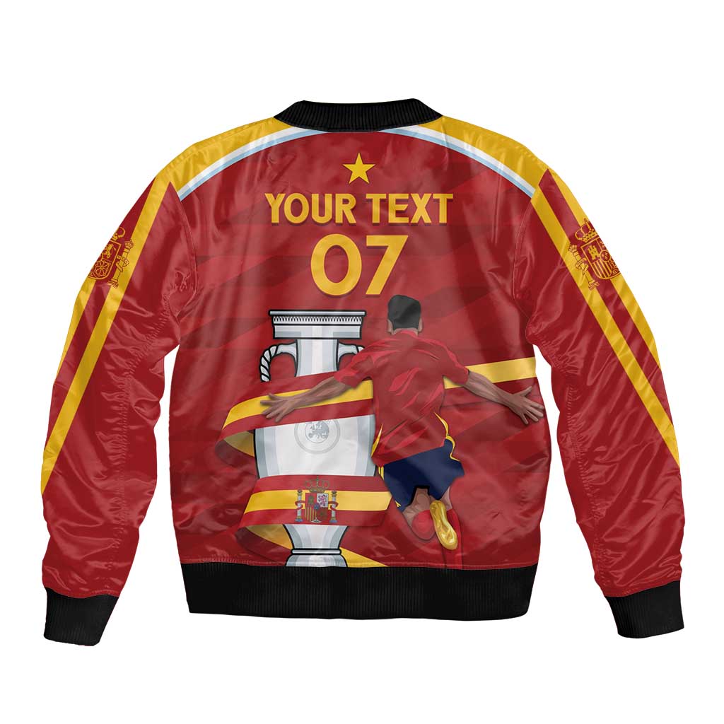Spain Campeones Custom Bomber Jacket Reyes de Europa LT7 - Wonder Print Shop