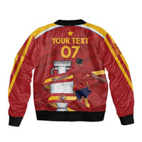 Spain Campeones Custom Bomber Jacket Reyes de Europa LT7 - Wonder Print Shop