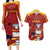 Spain Campeones Custom Couples Matching Long Sleeve Bodycon Dress and Hawaiian Shirt Reyes de Europa LT7 - Wonder Print Shop