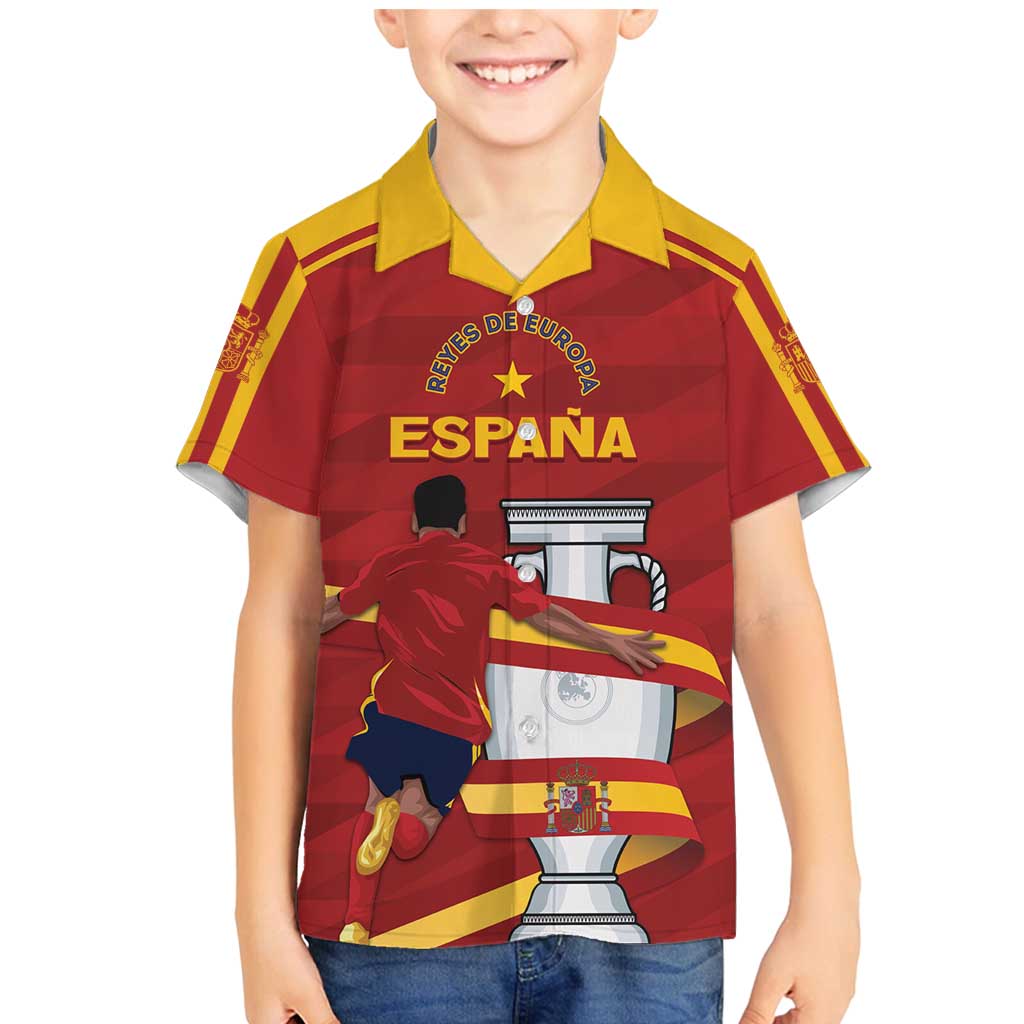 Spain Campeones Custom Family Matching Mermaid Dress and Hawaiian Shirt Reyes de Europa LT7 - Wonder Print Shop