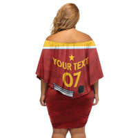 Spain Campeones Custom Family Matching Off Shoulder Short Dress and Hawaiian Shirt Reyes de Europa LT7 - Wonder Print Shop