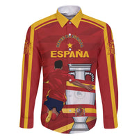 Spain Campeones Custom Family Matching Puletasi and Hawaiian Shirt Reyes de Europa - Wonder Print Shop