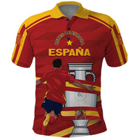 Spain Campeones Custom Polo Shirt Reyes de Europa - Wonder Print Shop