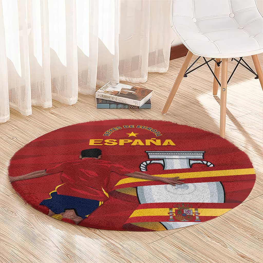 Spain Campeones Round Carpet Reyes de Europa