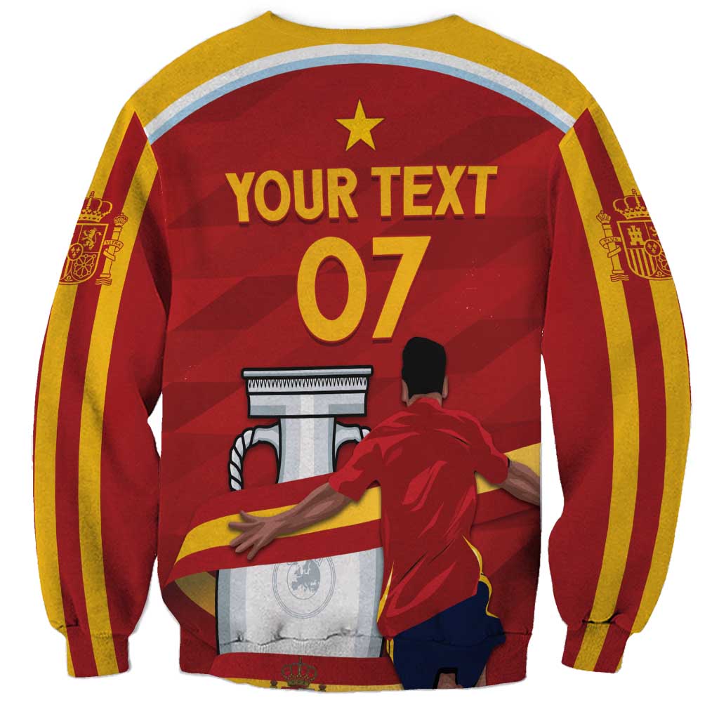 Spain Campeones Custom Sweatshirt Reyes de Europa - Wonder Print Shop