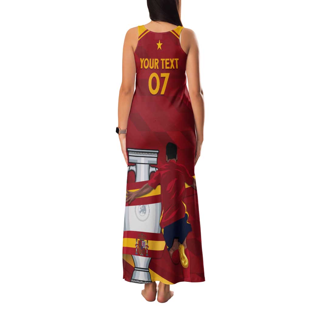 Spain Campeones Custom Tank Maxi Dress Reyes de Europa - Wonder Print Shop