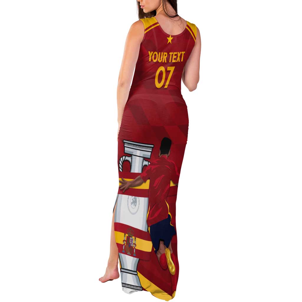 Spain Campeones Custom Tank Maxi Dress Reyes de Europa - Wonder Print Shop