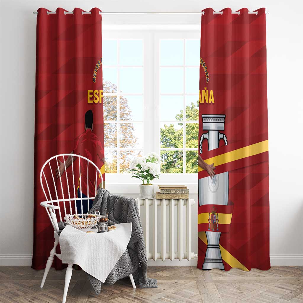 Spain Campeones Window Curtain Reyes de Europa - Wonder Print Shop