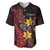 Wales Cymru Am Byth Baseball Jersey Welsh Dragon with Celtic Cross - Wonder Print Shop
