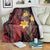 Wales Cymru Am Byth Blanket Welsh Dragon with Celtic Cross - Wonder Print Shop