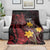 Wales Cymru Am Byth Blanket Welsh Dragon with Celtic Cross - Wonder Print Shop