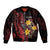 Wales Cymru Am Byth Bomber Jacket Welsh Dragon with Celtic Cross - Wonder Print Shop