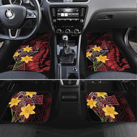 Wales Cymru Am Byth Car Mats Welsh Dragon with Celtic Cross - Wonder Print Shop