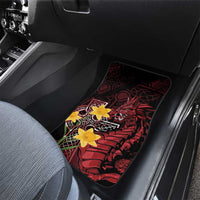 Wales Cymru Am Byth Car Mats Welsh Dragon with Celtic Cross - Wonder Print Shop