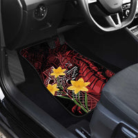Wales Cymru Am Byth Car Mats Welsh Dragon with Celtic Cross - Wonder Print Shop