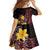 Wales Cymru Am Byth Family Matching Summer Maxi Dress and Hawaiian Shirt Welsh Dragon with Celtic Cross - Wonder Print Shop
