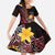 Wales Cymru Am Byth Kid Short Sleeve Dress Welsh Dragon with Celtic Cross - Wonder Print Shop