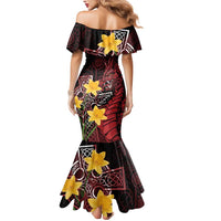 Wales Cymru Am Byth Mermaid Dress Welsh Dragon with Celtic Cross - Wonder Print Shop