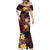 Wales Cymru Am Byth Mermaid Dress Welsh Dragon with Celtic Cross - Wonder Print Shop
