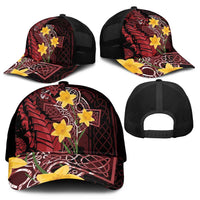 Wales Cymru Am Byth Mesh Trucker Cap Welsh Dragon with Celtic Cross - Wonder Print Shop