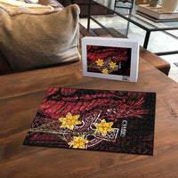 Wales Cymru Am Byth Puzzle Welsh Dragon with Celtic Cross - Wonder Print Shop