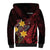 Wales Cymru Am Byth Sherpa Hoodie Welsh Dragon with Celtic Cross - Wonder Print Shop