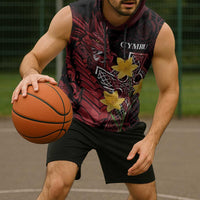 Wales Cymru Am Byth Sleeveless Hoodie Welsh Dragon with Celtic Cross - Wonder Print Shop