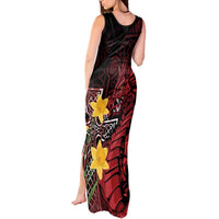 Wales Cymru Am Byth Tank Maxi Dress Welsh Dragon with Celtic Cross - Wonder Print Shop
