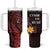 Wales Cymru Am Byth Tumbler With Handle Welsh Dragon with Celtic Cross - Wonder Print Shop