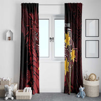 Wales Cymru Am Byth Window Curtain Welsh Dragon with Celtic Cross - Wonder Print Shop